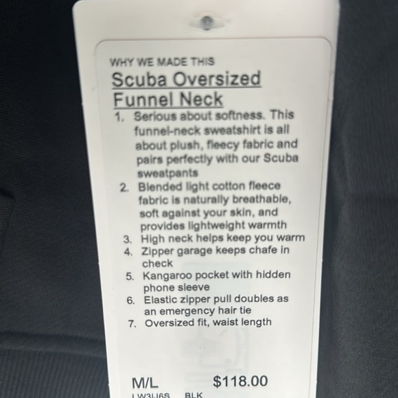 Scuba Oversized Funnel Neck Half Zip - Picture 6 of 6